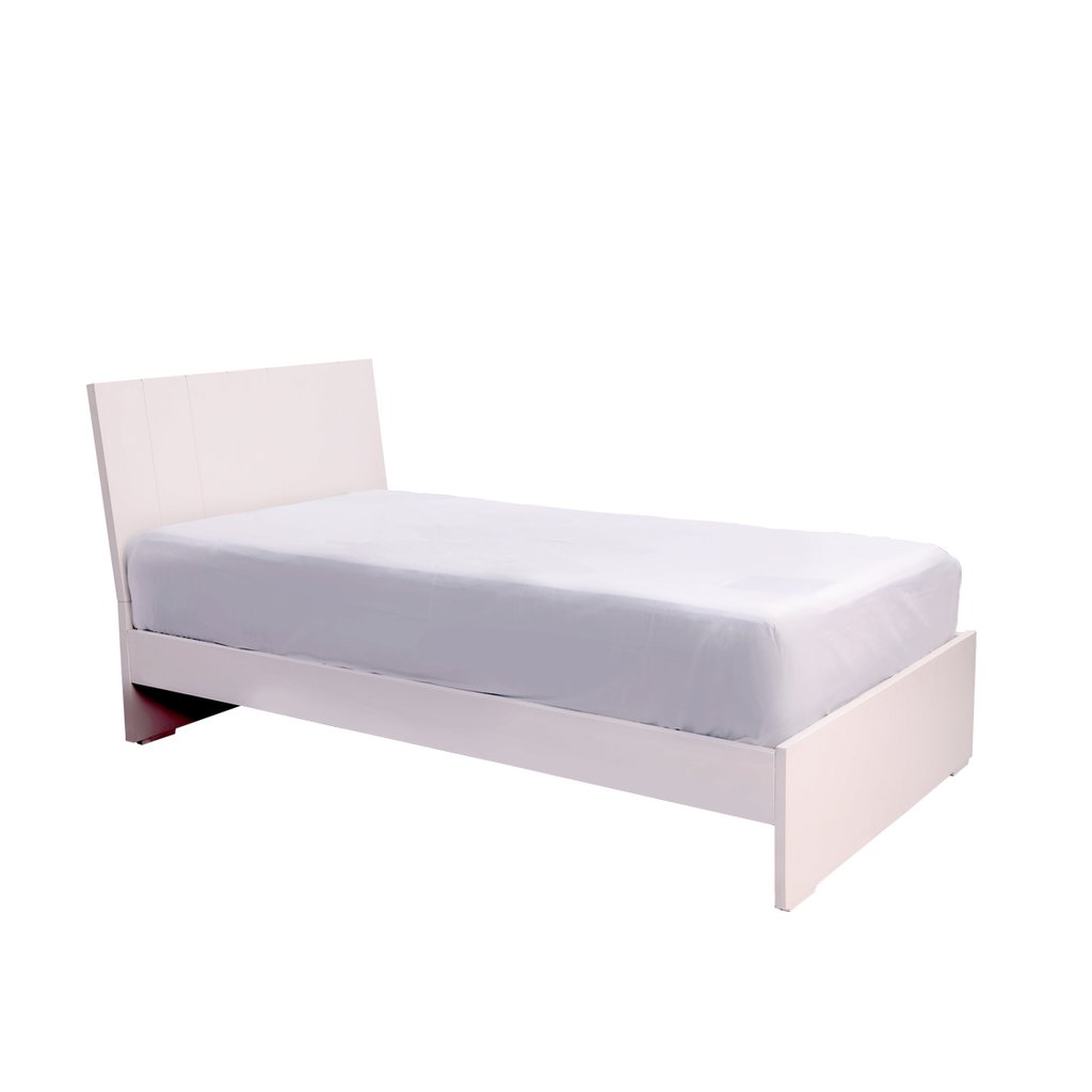 Marigold Single Size Bed - White